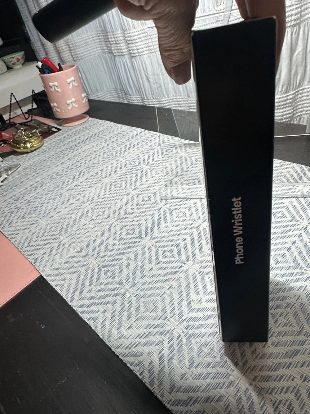 Gray Phone Wristlet Chain with Gold Clips - NWT